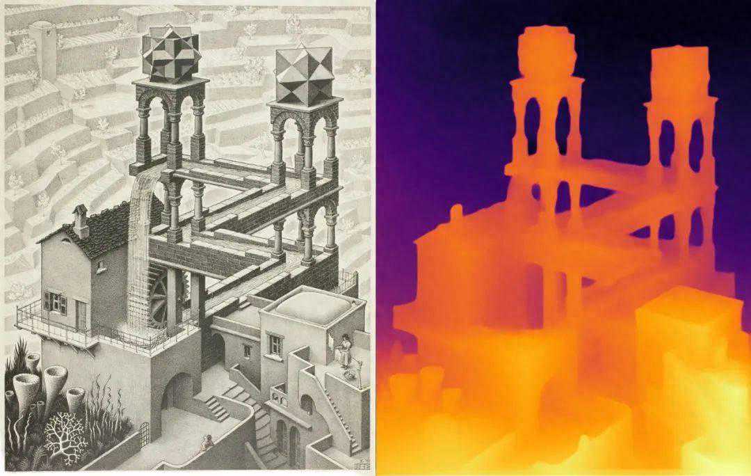 纪念碑谷式错觉图像都被看穿，港大、TikTok的Depth Anything火了