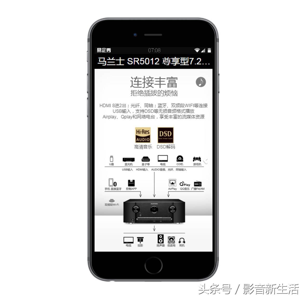 马兰士Marantz SR5012 网络AV接收机